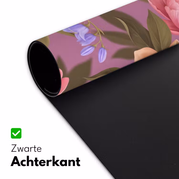 Bureau onderlegger - Bloemen - Patroon - Illustratie - Roze — 5