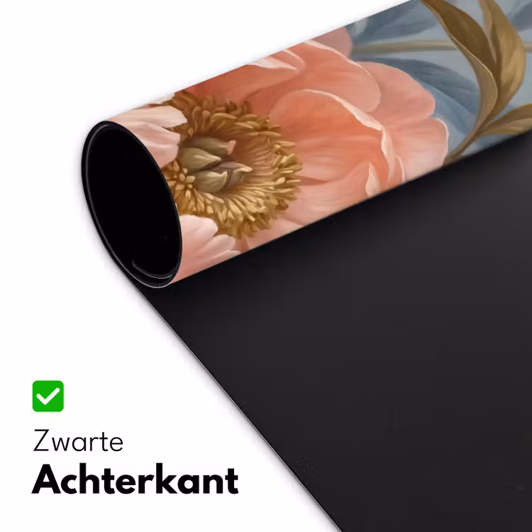 Bureau onderlegger - Bloemen - Roze - Beige - Modern - Natuur — 5