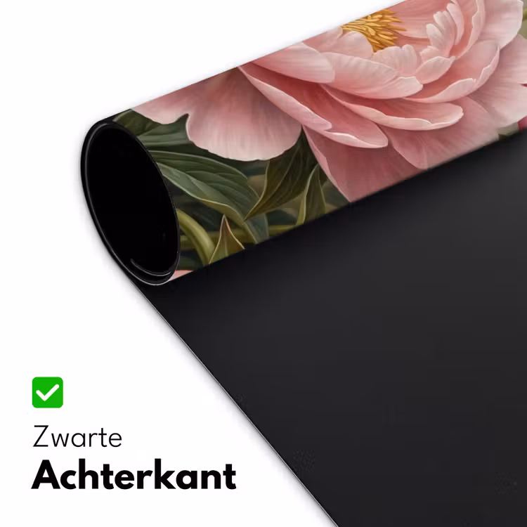 Bureau onderlegger - Bloemen - Roze - Klassiek - Gedetailleerd - Natuur — 5