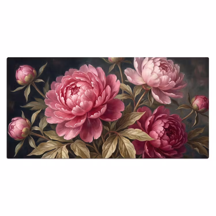 Bureau onderlegger - Bloemen - Roze - Klassiek - Natuur — 2