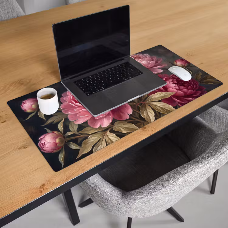 Bureau onderlegger - Bloemen - Roze - Klassiek - Natuur — 3