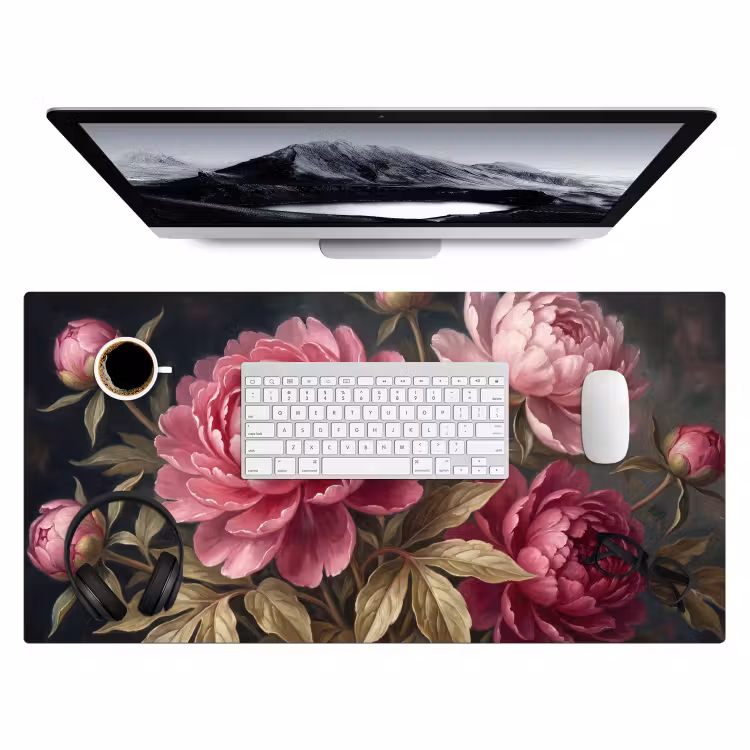 Bureau onderlegger - Bloemen - Roze - Klassiek - Natuur — 4