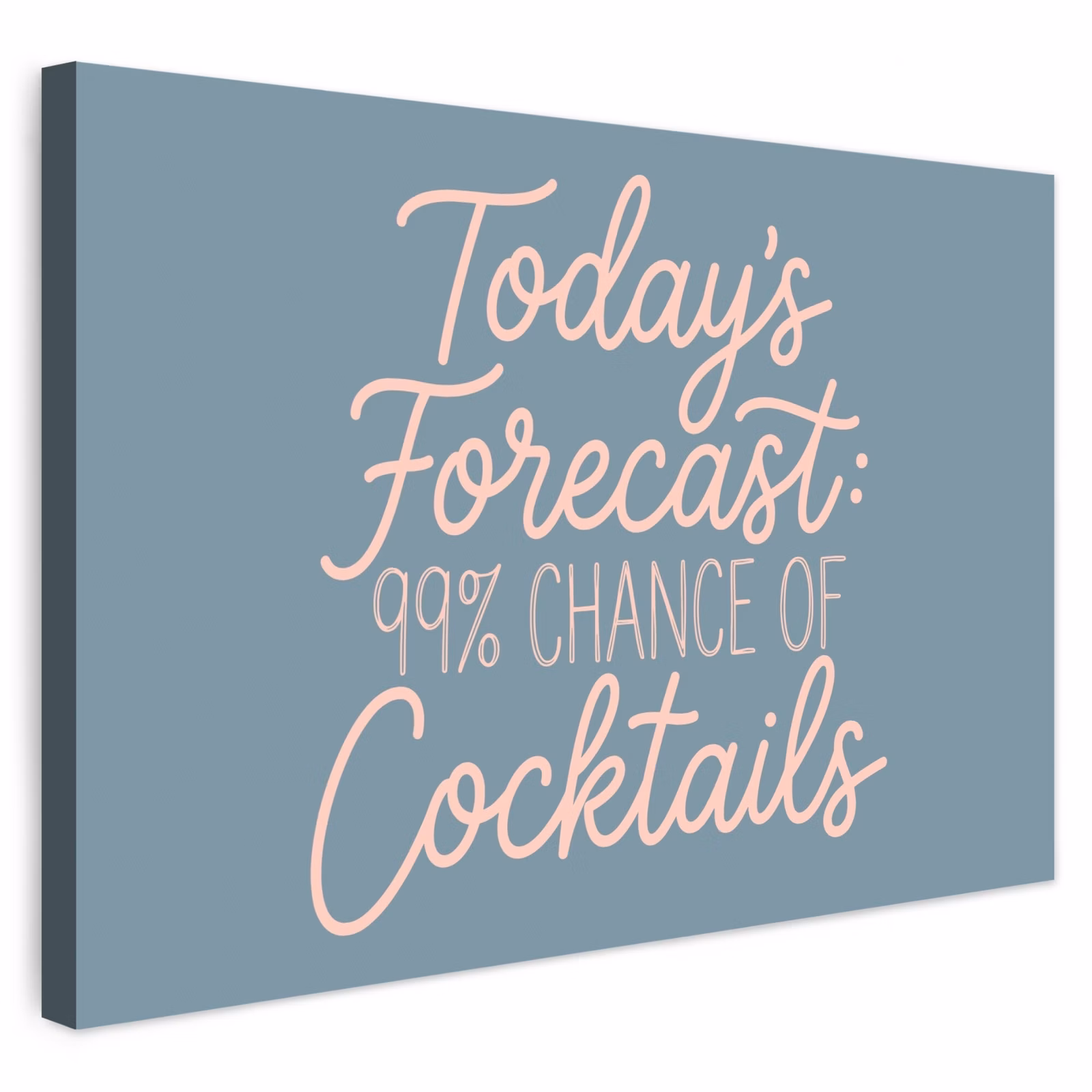 Buiten canvas - Today's Forecast - Cocktails - Blauw — 1