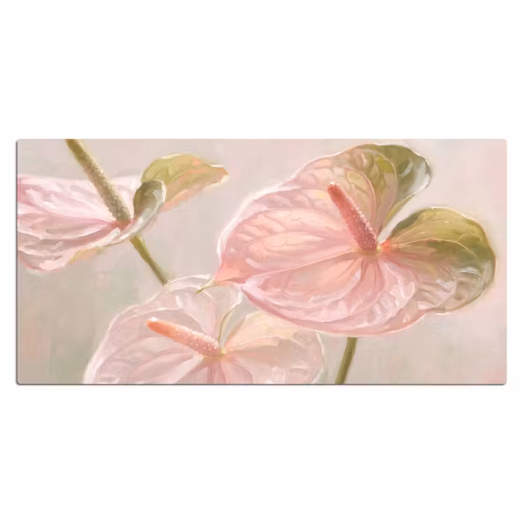 Bureau onderlegger - Bloemen - Pastel - Abstract - Natuur - Groen — 2