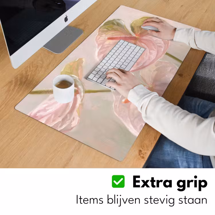 Bureau onderlegger - Bloemen - Pastel - Abstract - Natuur - Groen — 6
