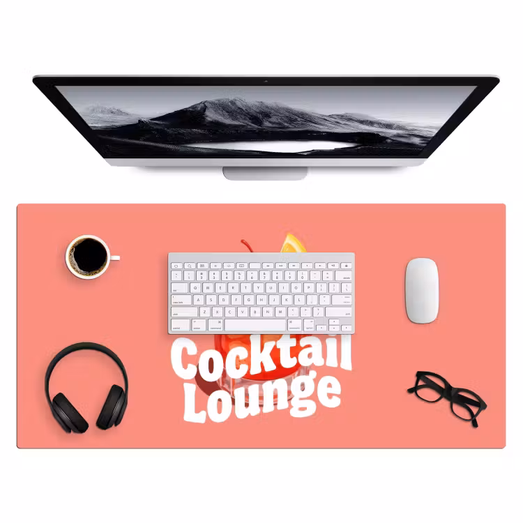 Bureau onderlegger - Cocktail Lounge - Glas - Koraal — 4