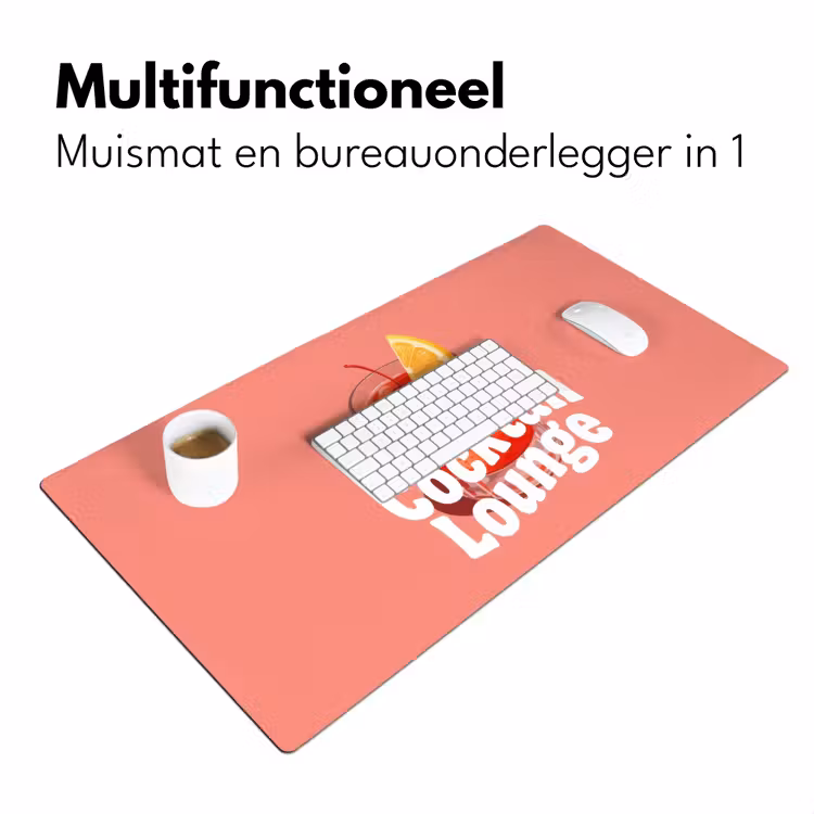 Bureau onderlegger - Cocktail Lounge - Glas - Koraal — 7