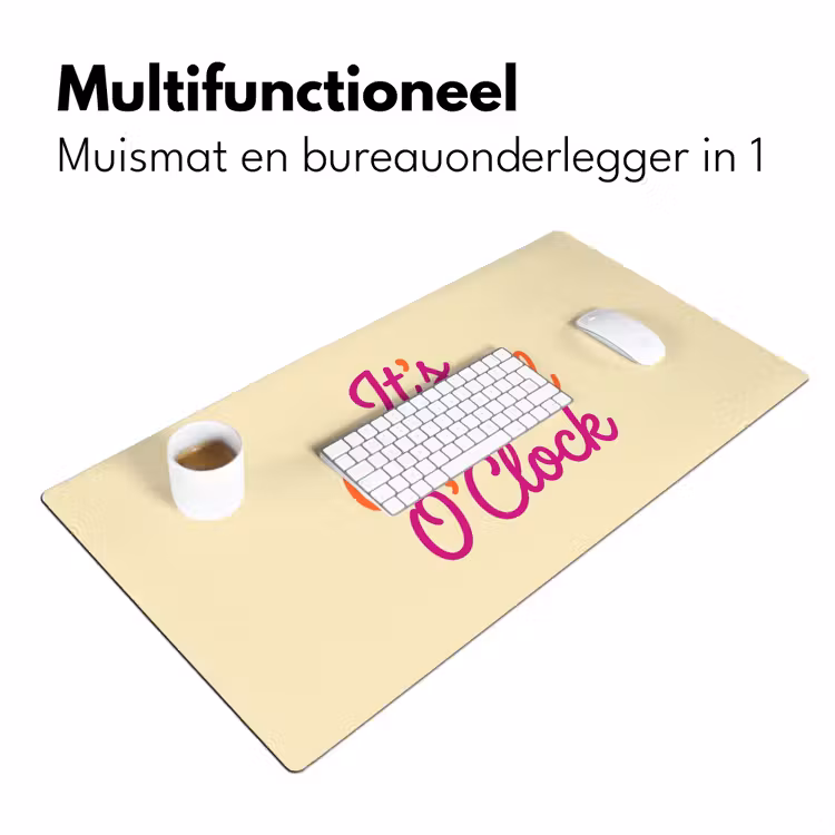 Bureau onderlegger - Cocktail O'Clock - Geel - Retro — 7