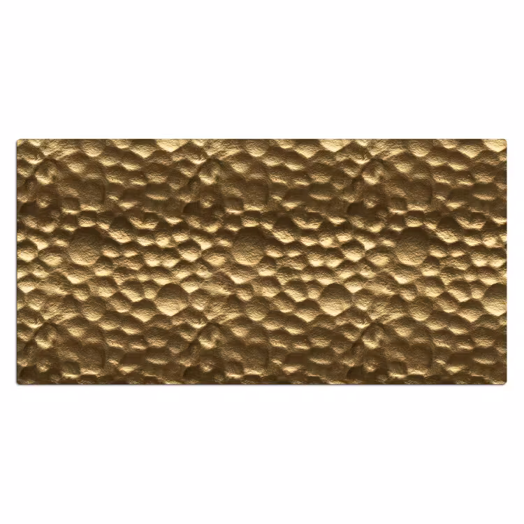 Bureau onderlegger - Gehamerd - Reliëf - Textuur - Bronsgoud — 2