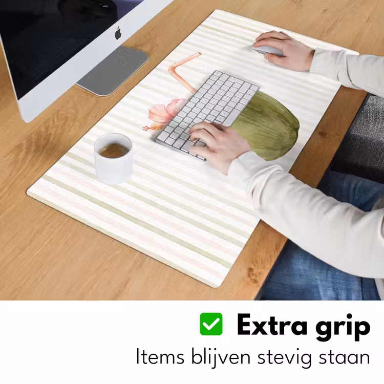 Bureau onderlegger - Kokosnoot - Drank - Tropisch - Illustratie - Zomer — 6