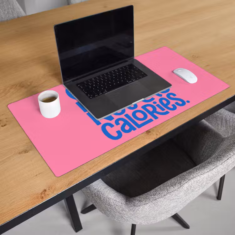 Bureau onderlegger - Memories - Roze - Blauw - Quote — 3