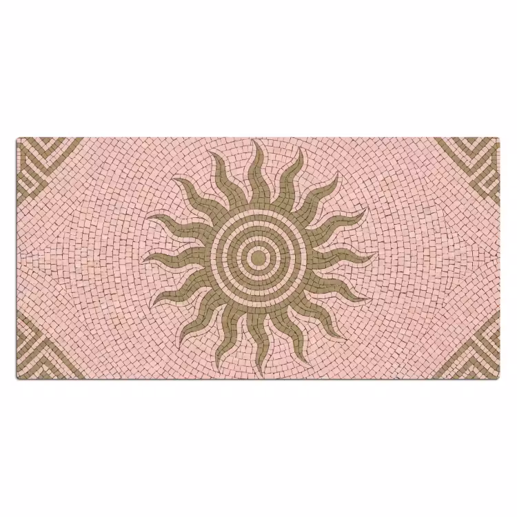 Bureau onderlegger - Mozaïek - Zon - Patroon - Klassiek - Roze — 2