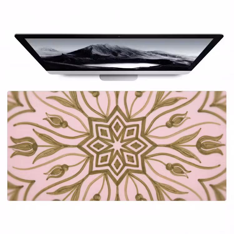 Bureau onderlegger - Patroon - Mandala - Decoratie - Abstract - Groen — 1