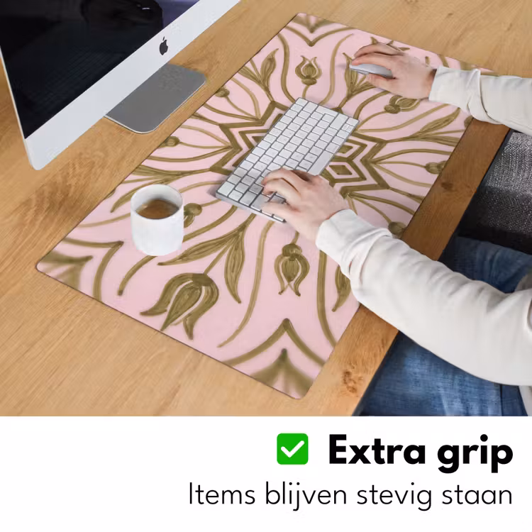 Bureau onderlegger - Patroon - Mandala - Decoratie - Abstract - Groen — 6