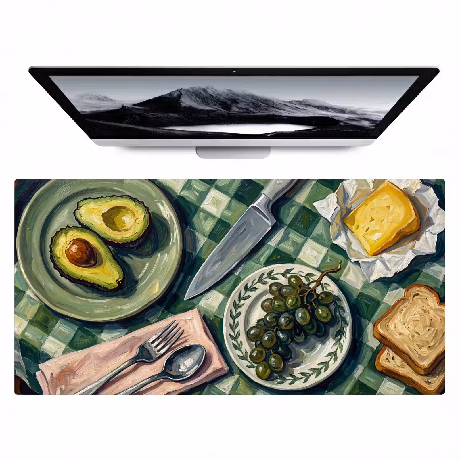 Bureau onderlegger - Eten - Ontbijt - Tafel - Modern - Groen — 1