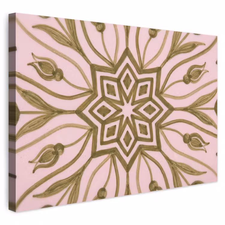 Buiten canvas - Patroon - Mandala - Decoratie - Abstract - Groen — 1