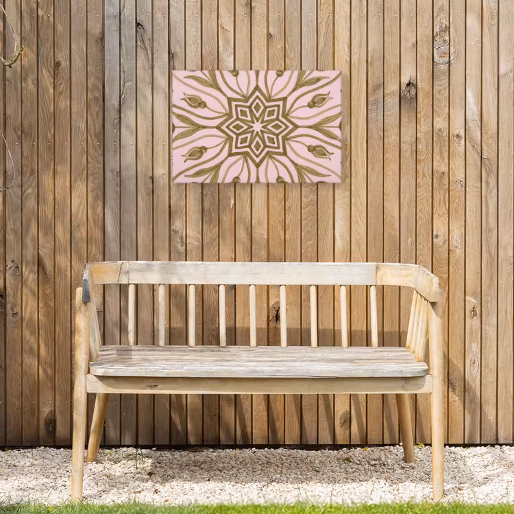 Buiten canvas - Patroon - Mandala - Decoratie - Abstract - Groen — 3