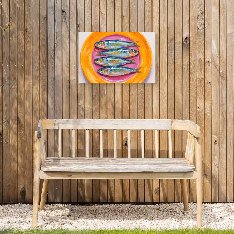 Buiten canvas - Vis - Vier - Eten - Modern - Kleurrijk — 3