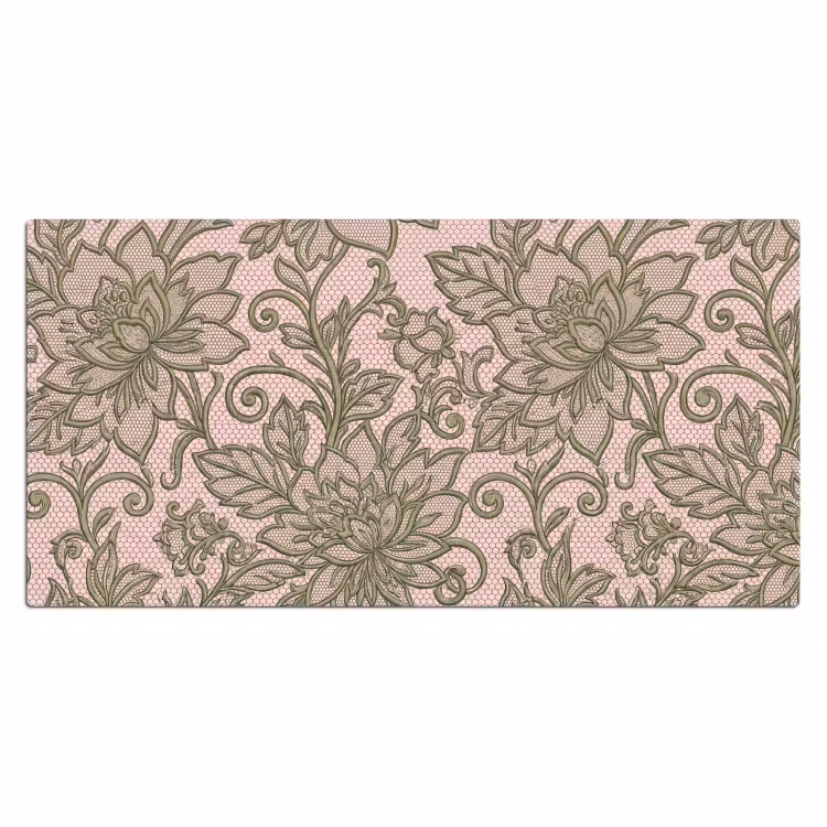 Bureau onderlegger - Bloemen - Kant - Patroon - Klassiek - Groen — 2
