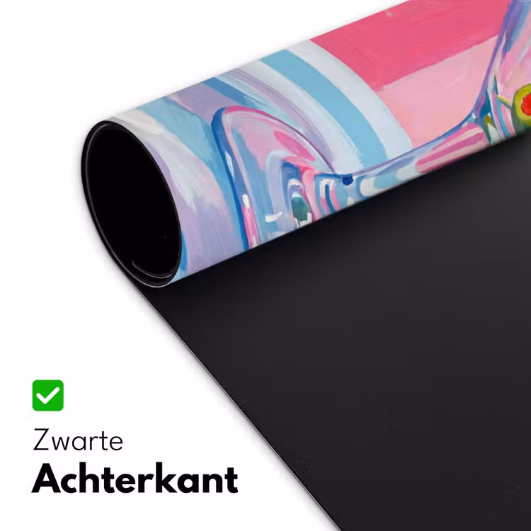 Bureau onderlegger - Cocktail - Olijven - Kunst - Modern - Roze — 5