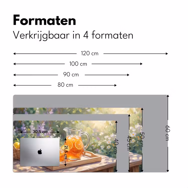 Bureau onderlegger - Drank - Citroen - Zomer - Tuin - Geel — 8