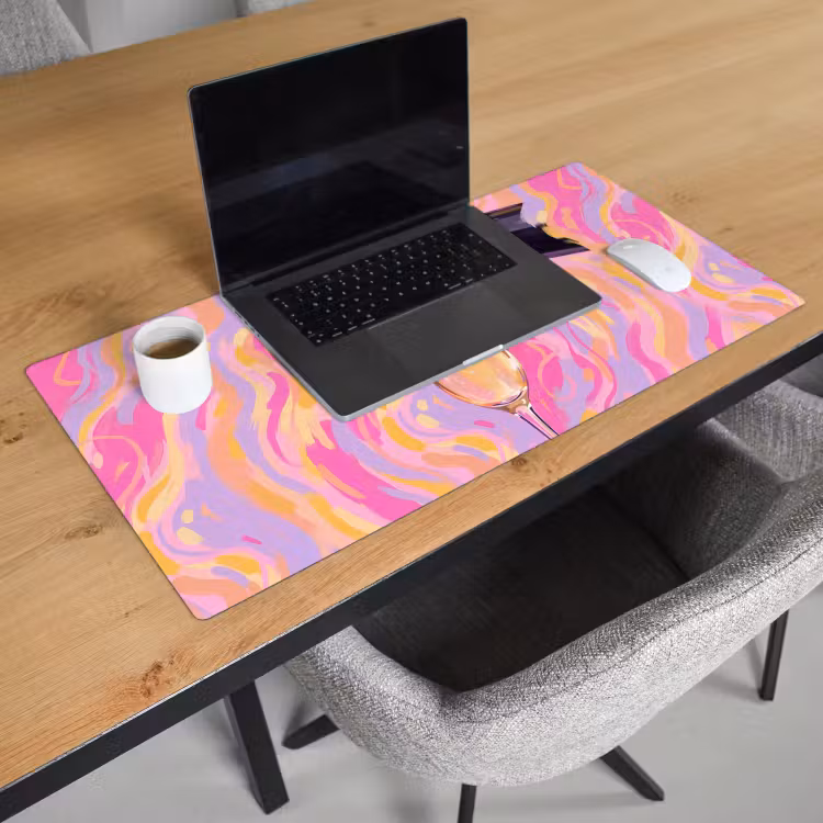Bureau onderlegger - Drank - Inschenken - Feest - Abstract - Roze — 3