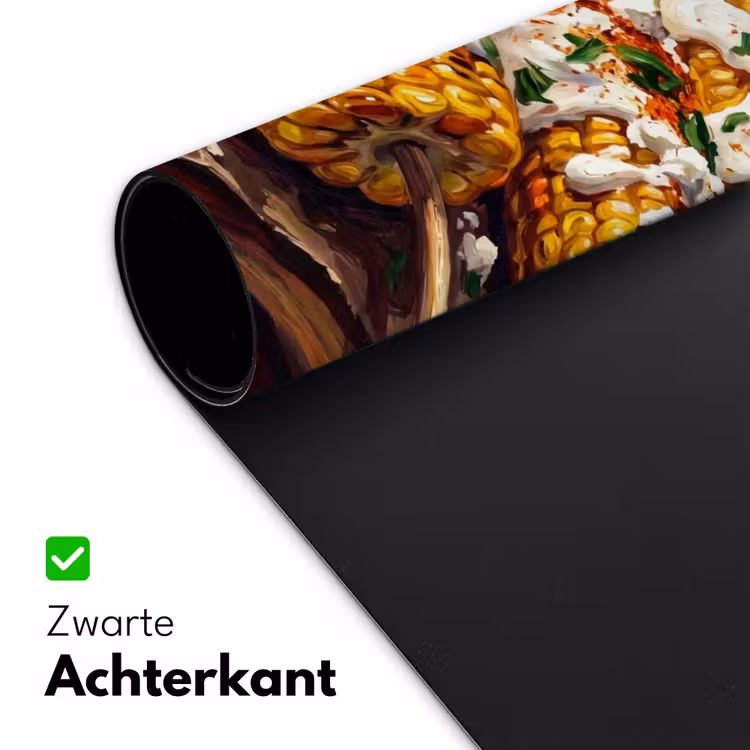 Bureau onderlegger - Eten - Maïs - Saus - Geschilderd - Geel — 5