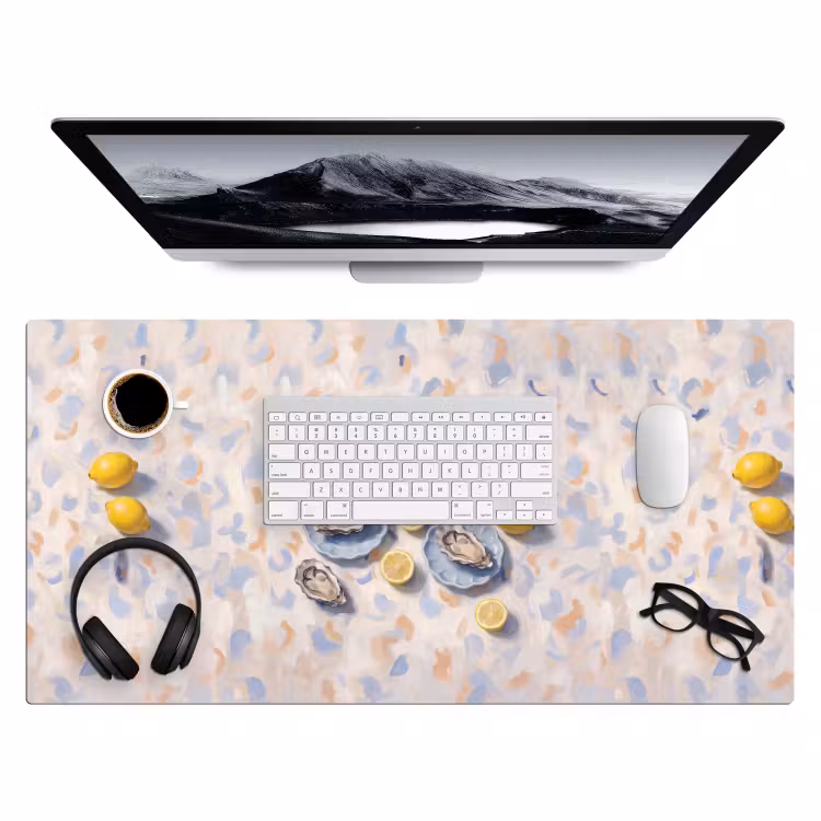 Bureau onderlegger - Eten - Oesters - Citroenen - Modern - Geel — 4