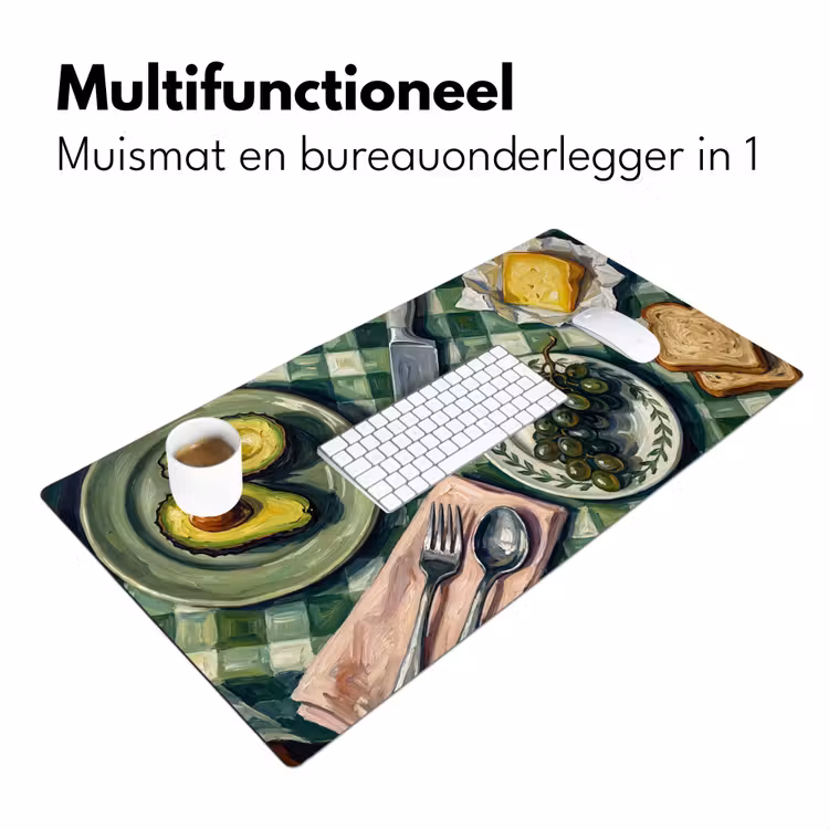 Bureau onderlegger - Eten - Ontbijt - Tafel - Modern - Groen — 7