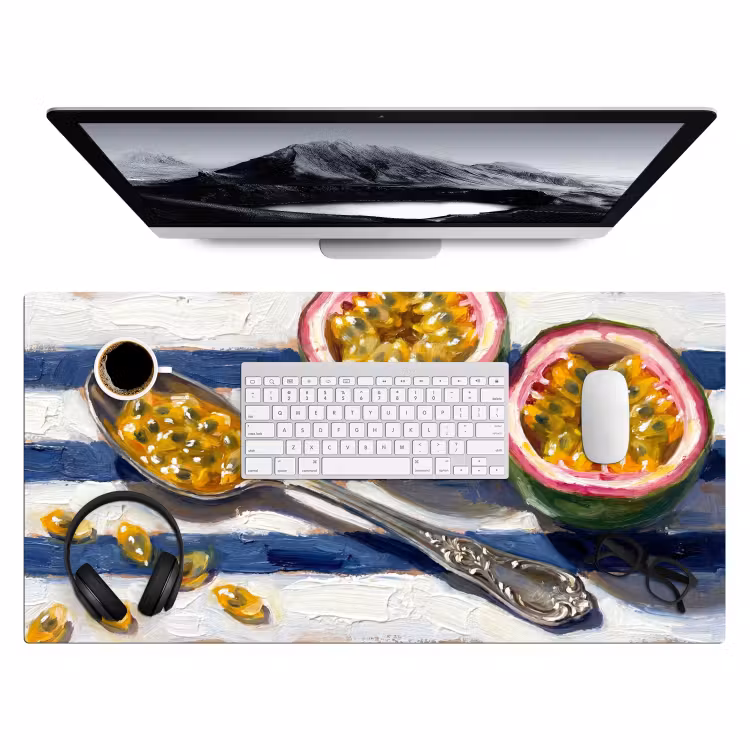Bureau onderlegger - Eten - Passievrucht - Tropisch - Modern - Kleurrijk — 4