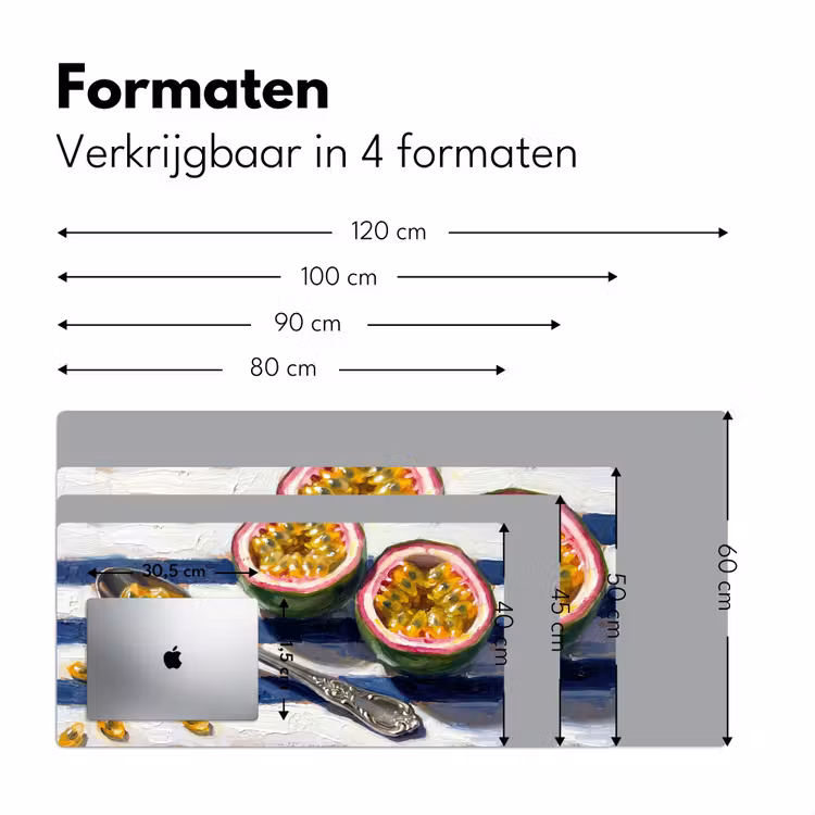 Bureau onderlegger - Eten - Passievrucht - Tropisch - Modern - Kleurrijk — 8