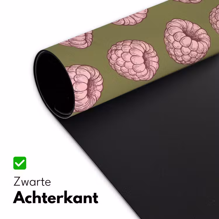 Bureau onderlegger - Eten - Patroon - Illustratie - Roze - Groen — 5