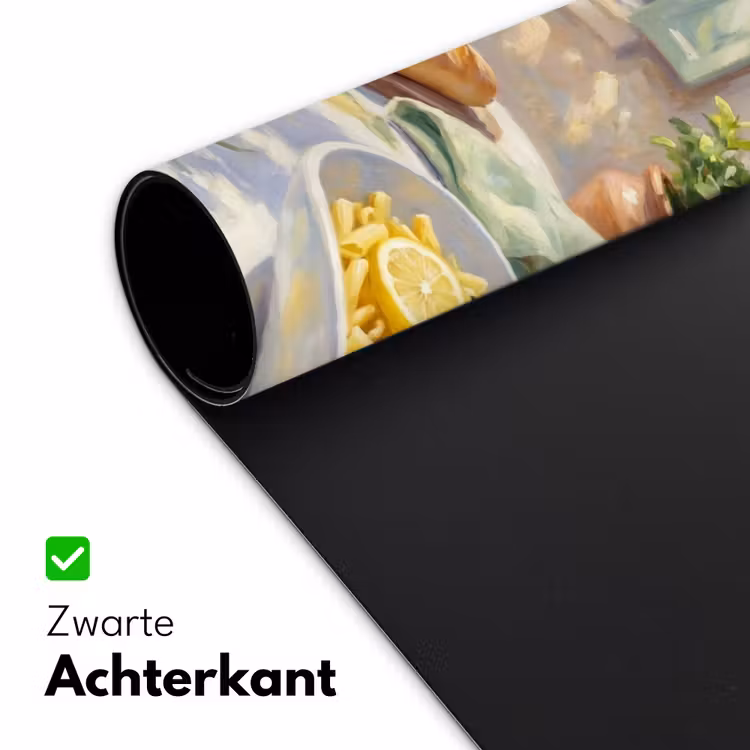 Bureau onderlegger - Eten - Terras - Zomer - Geschilderd - Geel — 5