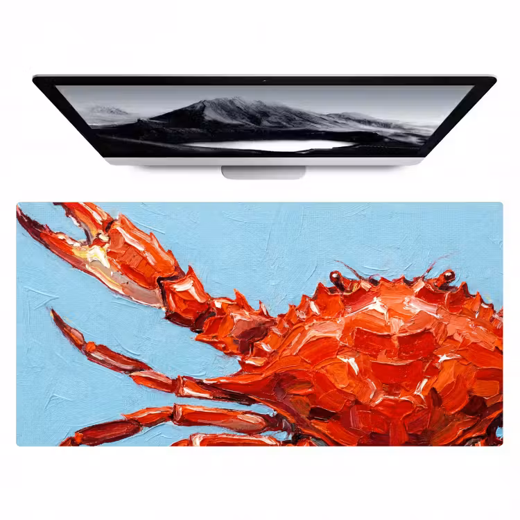 Bureau onderlegger - Krab - Zee - Dieren - Abstract - Rood — 1