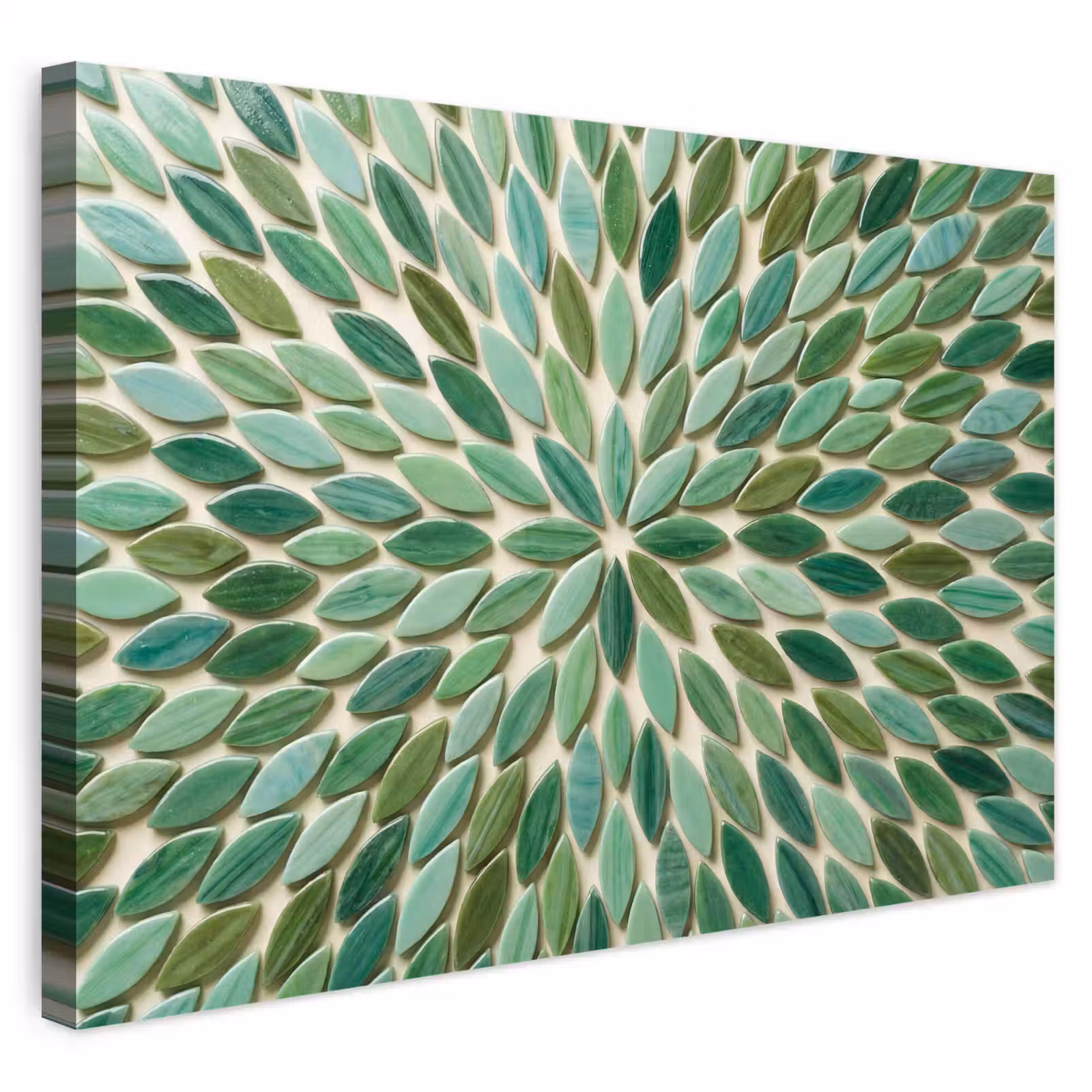 Buiten canvas - Patroon - Blad - Groen - Abstract — 1