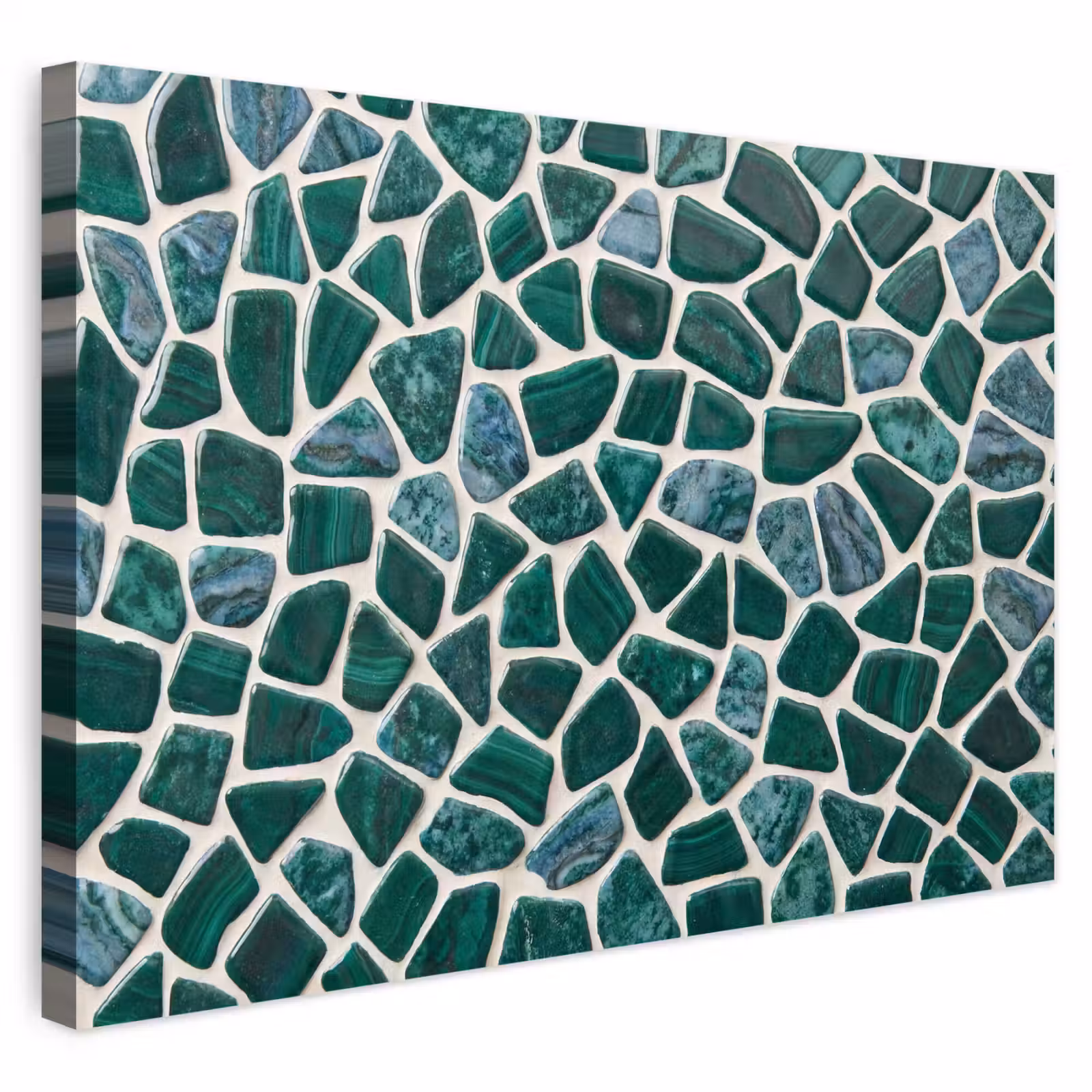 Buiten canvas - Textuur - Steen - Groen - Abstract - Patroon — 1