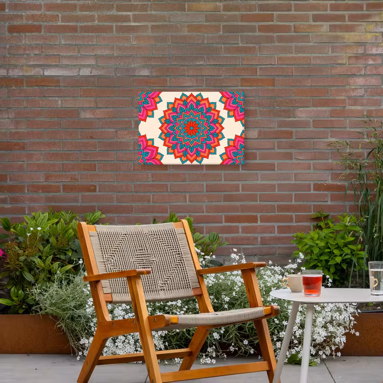 Buiten canvas - Mandala - Patroon - Abstract - Kleurrijk - Modern — 2