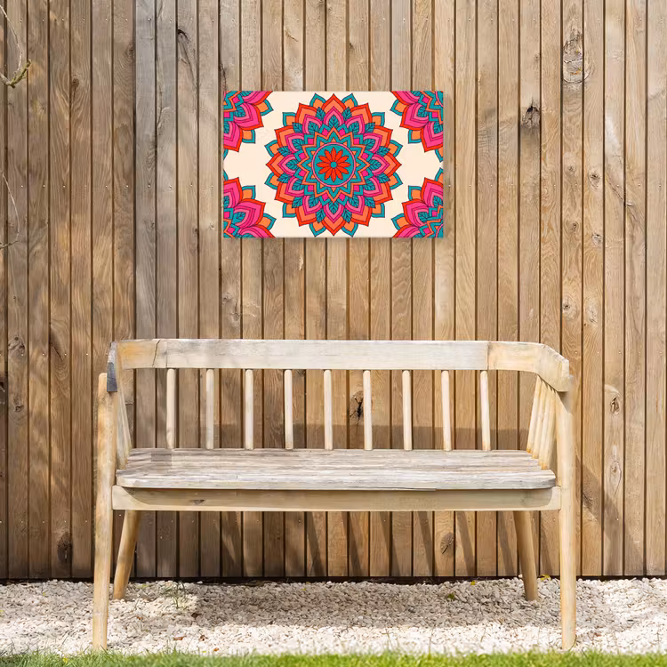 Buiten canvas - Mandala - Patroon - Abstract - Kleurrijk - Modern — 3