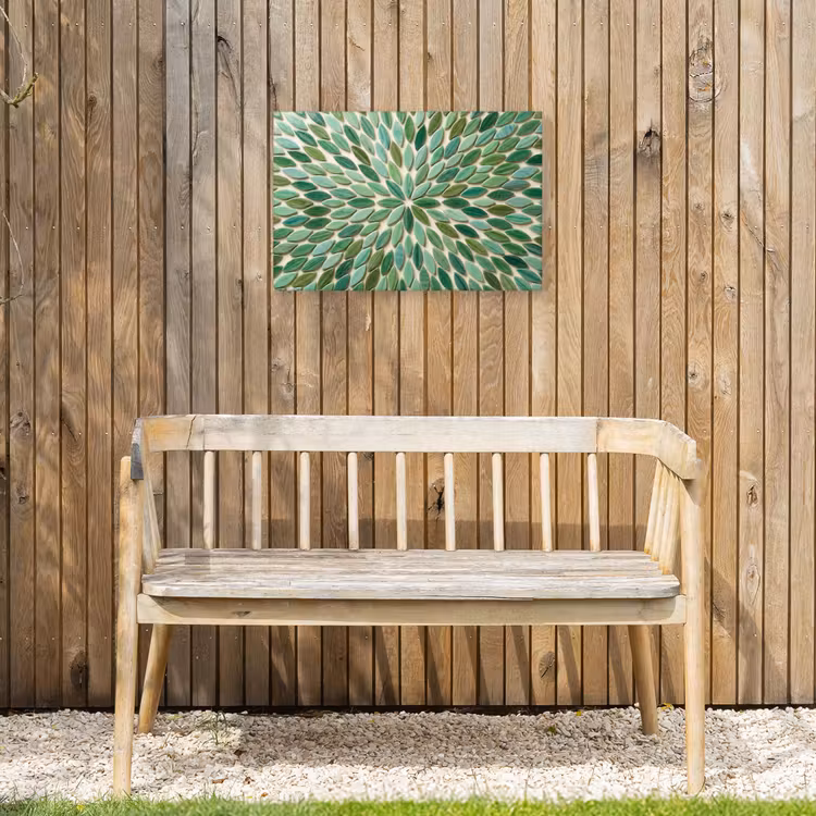 Buiten canvas - Patroon - Blad - Groen - Abstract — 3