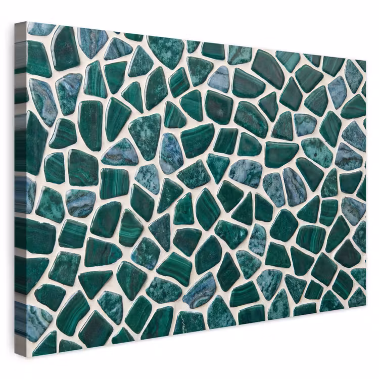 Buiten canvas - Textuur - Steen - Groen - Abstract - Patroon — 1