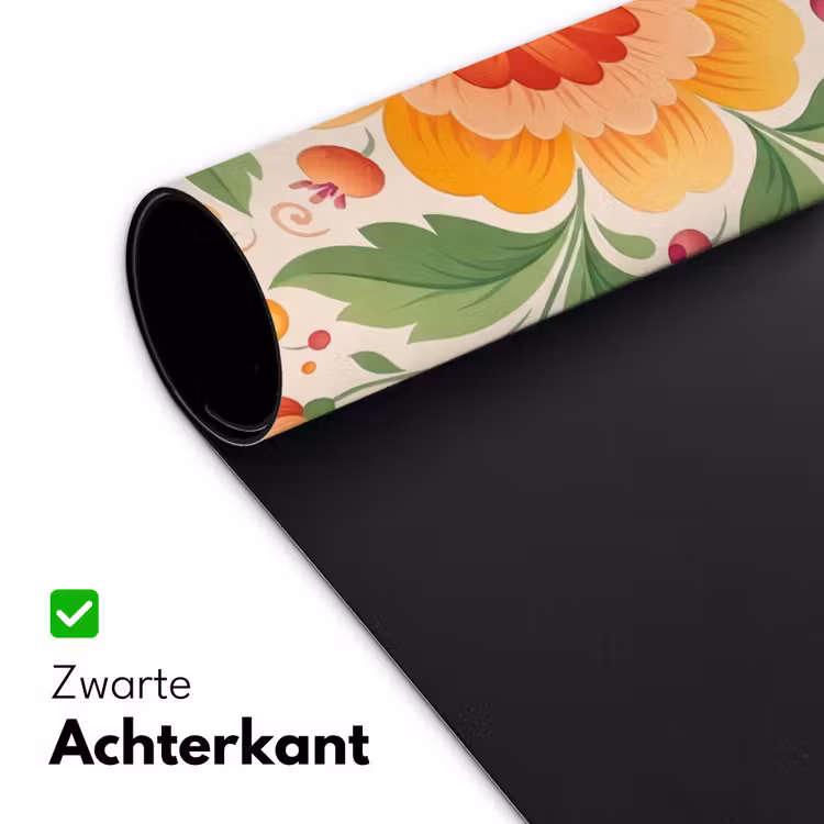 Bureau onderlegger - Bloemen - Patroon - Decoratief - Oranje — 5
