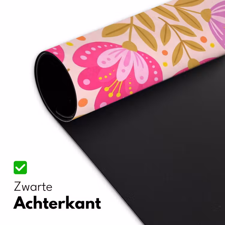 Bureau onderlegger - Bloemen - Patroon - Natuur - Abstract - Roze — 5