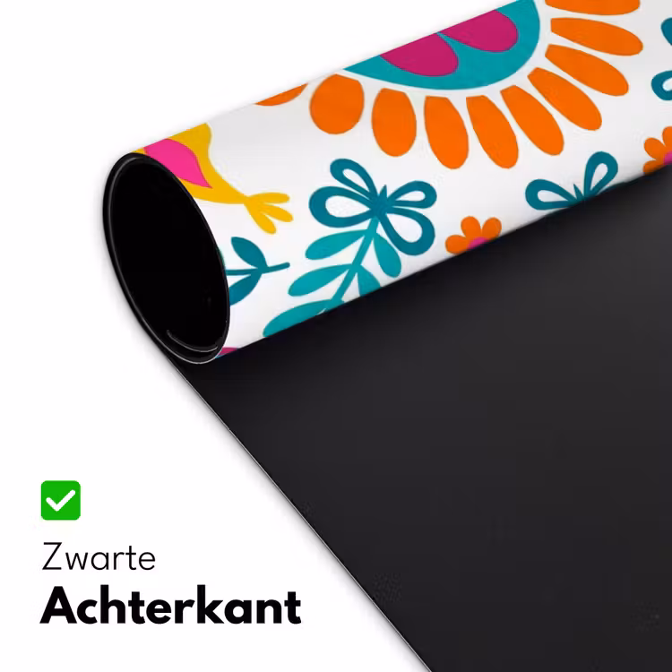 Bureau onderlegger - Bloemen - Vogel - Patroon - Kleurrijk - Modern — 5