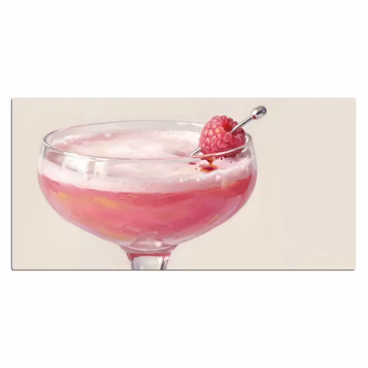 Bureau onderlegger - Cocktail - Framboos - Drank - Modern - Roze — 2