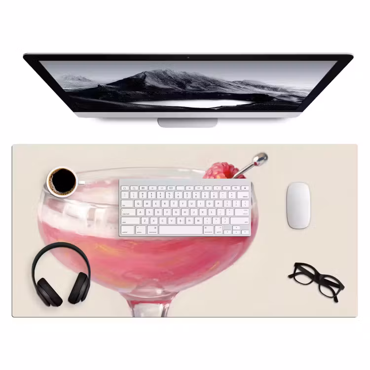Bureau onderlegger - Cocktail - Framboos - Drank - Modern - Roze — 4
