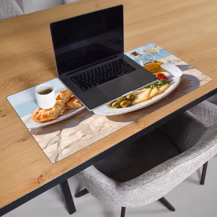 Bureau onderlegger - Eten - Middellandse Zee - Natuur - Geschilderd — 3