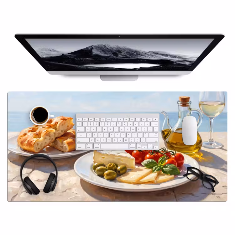 Bureau onderlegger - Eten - Middellandse Zee - Natuur - Geschilderd — 4