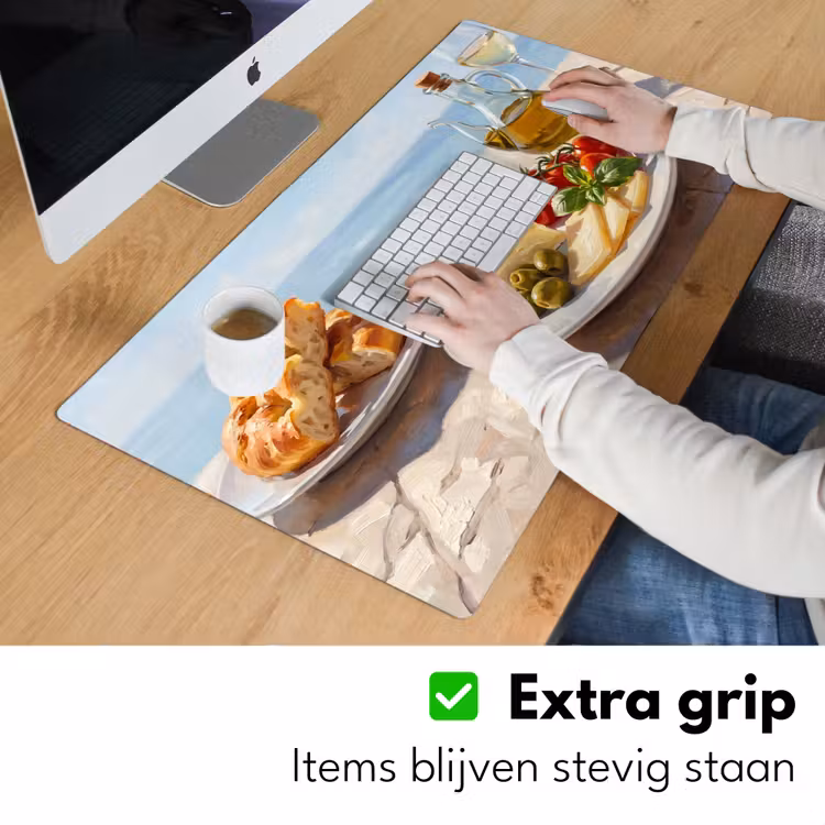 Bureau onderlegger - Eten - Middellandse Zee - Natuur - Geschilderd — 6