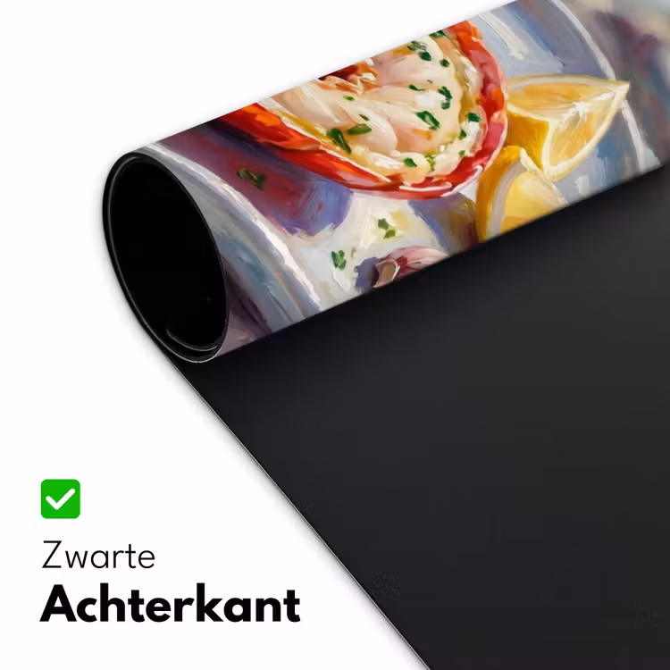 Bureau onderlegger - Eten - Zee - Kust - Modern - Blauw — 5