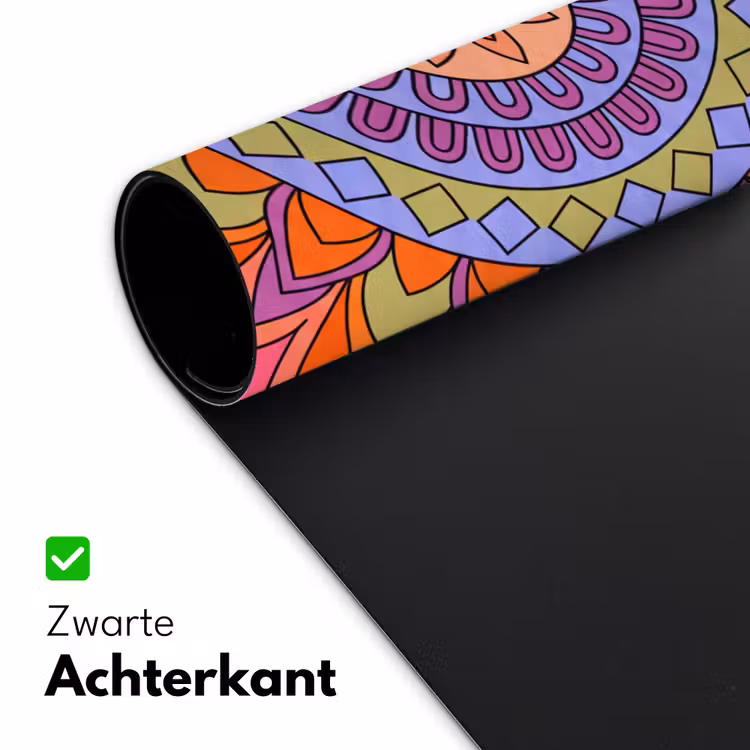 Bureau onderlegger - Mandala - Cirkel - Abstract - Kleurrijk - Patroon — 5